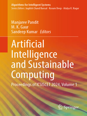 cover image of Artificial Intelligence and Sustainable Computing